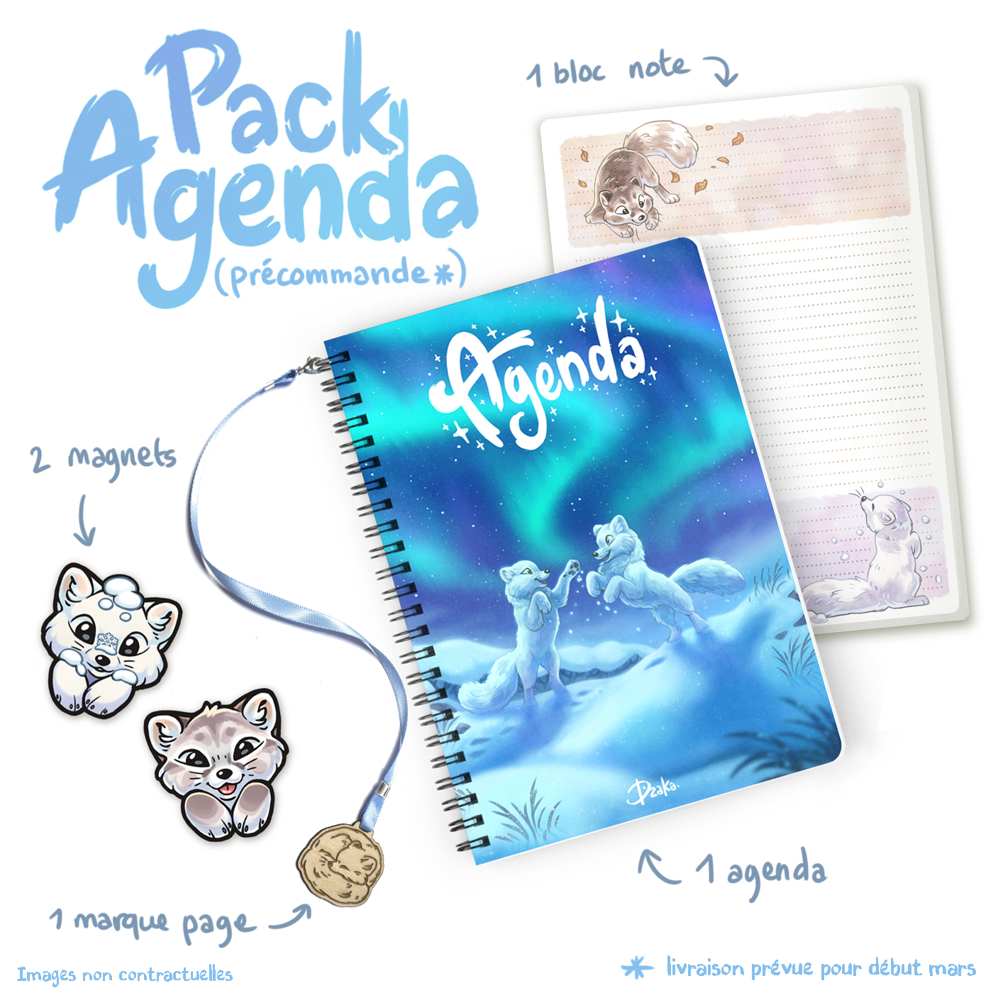 pack agenda renard polaire2